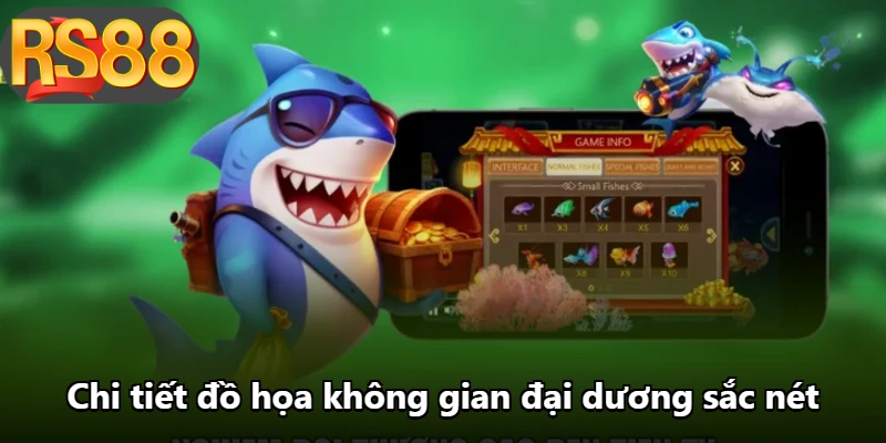 Chi tiết đồ họa không gian đại dương sắc nét Chi tiết đồ họa không gian đại dương sắc nét