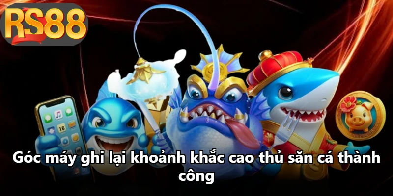 Góc máy ghi lại khoảnh khắc cao thủ săn cá thành công